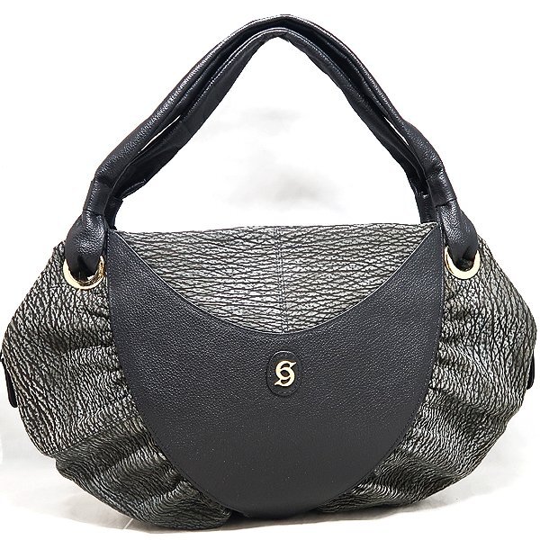 DKG☆ 美品 CELENCEE セレンシー シャークレザー ハンドバッグ DKG☆ 美品 CELENCEE セレンシー シャークレザー ハンドバッグ