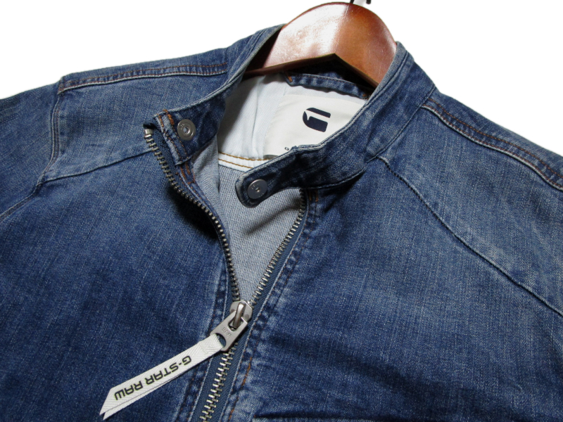 ジースター G-STAR RAW】 ジップデニムジャケット 加工 ジースター G-STAR RAW】 ジップデニムジャケット 加工