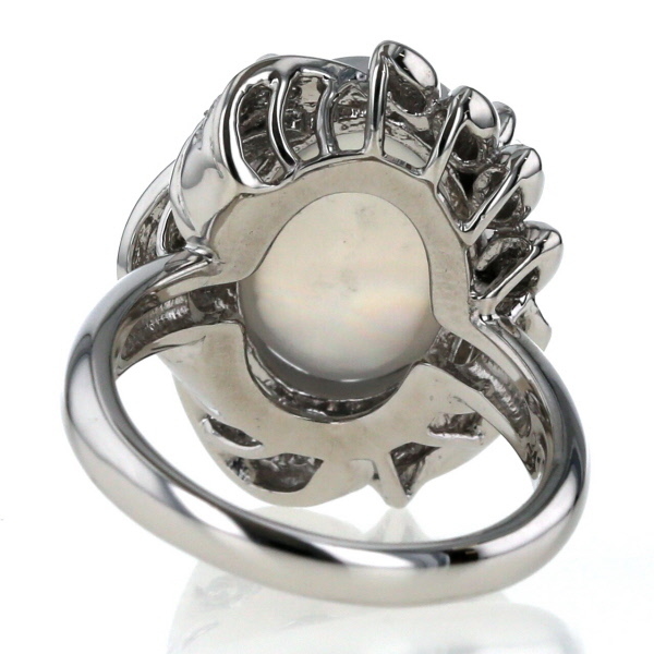 最大80%オフ Pt900 プラチナ リング シリマナイトキャッツアイ 9.07ct キャッツアイ、猫目石