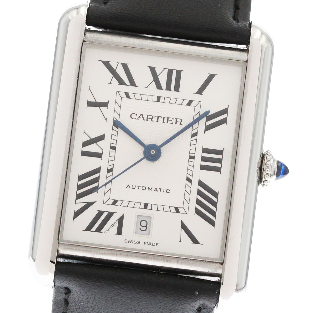 カルティエ CARTIER WSTA0040 タンクマスト XL デイト 自動巻き メンズ 良品 保証書付き_869219_画像1