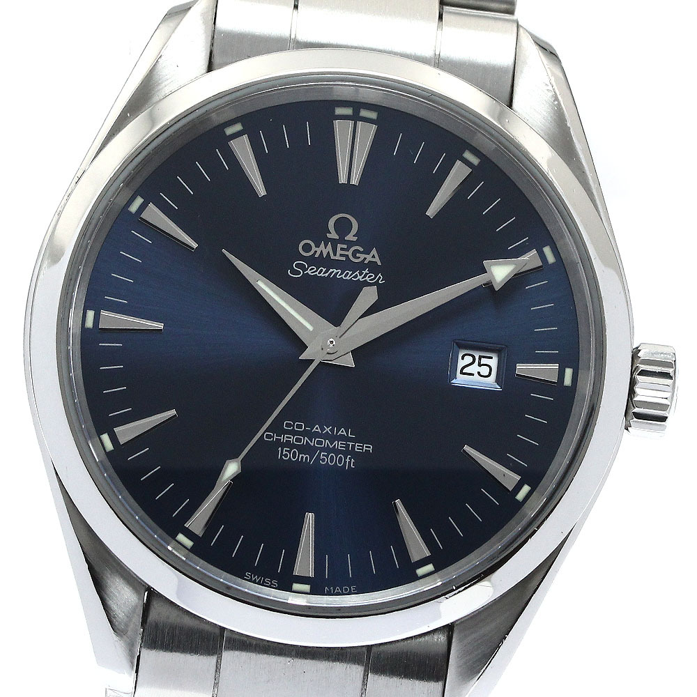 オメガ OMEGA 2502.80 シーマスター アクアテラ デイト 自動巻き メンズ _874380