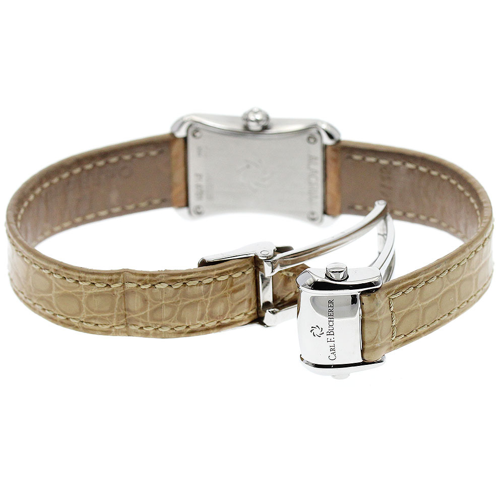 カール F.ブヘラ CARL F.BUCHERER 10703.08 アラクリア ダイヤベゼル クォーツ レディース 良品 保証書付き_871815