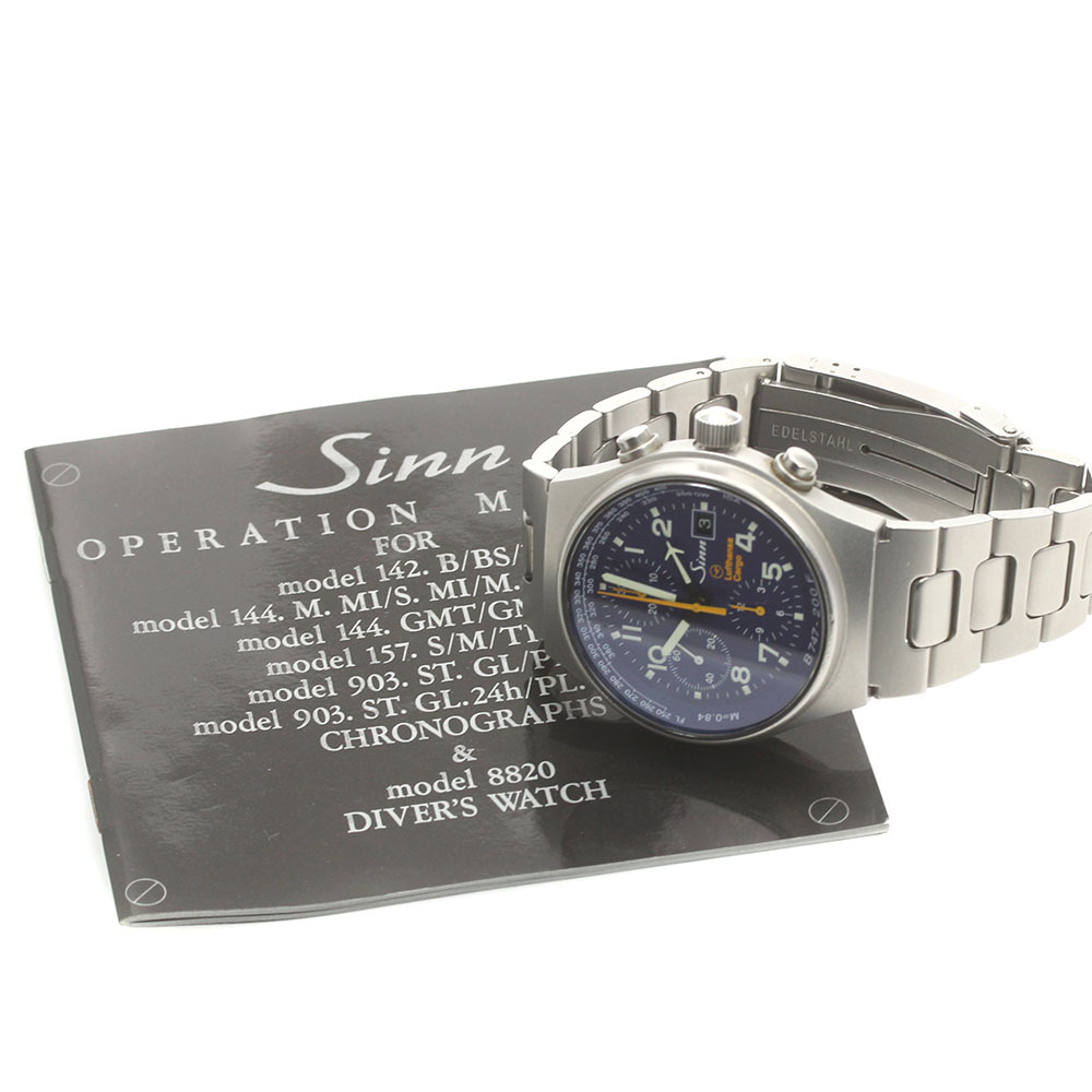 ジン Sinn 144-747 CARGO クロノグラフ デイト 自動(dòng)巻き メンズ _876134