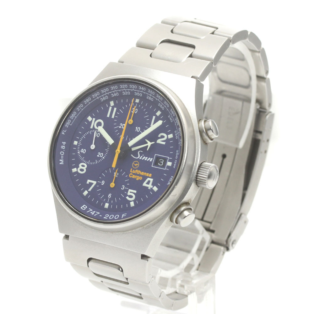 ジン Sinn 144-747 CARGO クロノグラフ デイト 自動(dòng)巻き メンズ _876134