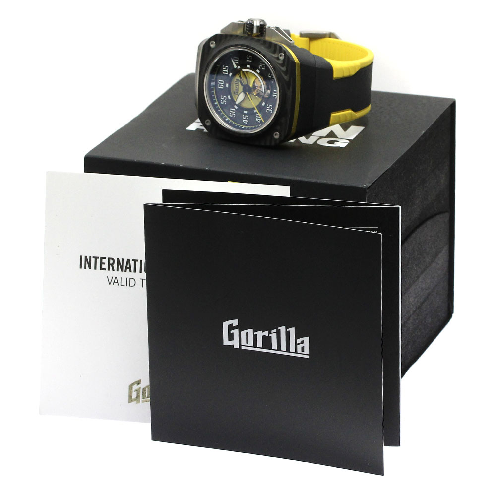 ゴリラ Gorilla LR1.0 ファストバック GT レオンレーシング 自動(dòng)巻き メンズ 良品 箱?保証書(shū)付き_774908【ev20】