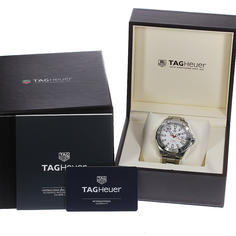 訳あり タグホイヤー TAG HEUER WAY2013-0 アクアレーサー デイト 自動巻き メンズ 箱・保証書付き_791202_画像2