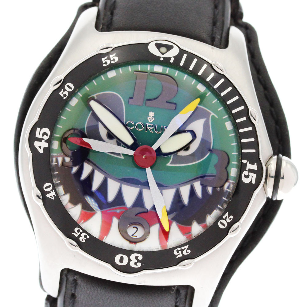 !_ Corum CORUM 82.180.20 Bubble большой b Bomber Shark Date самозаводящиеся часы мужской _876558