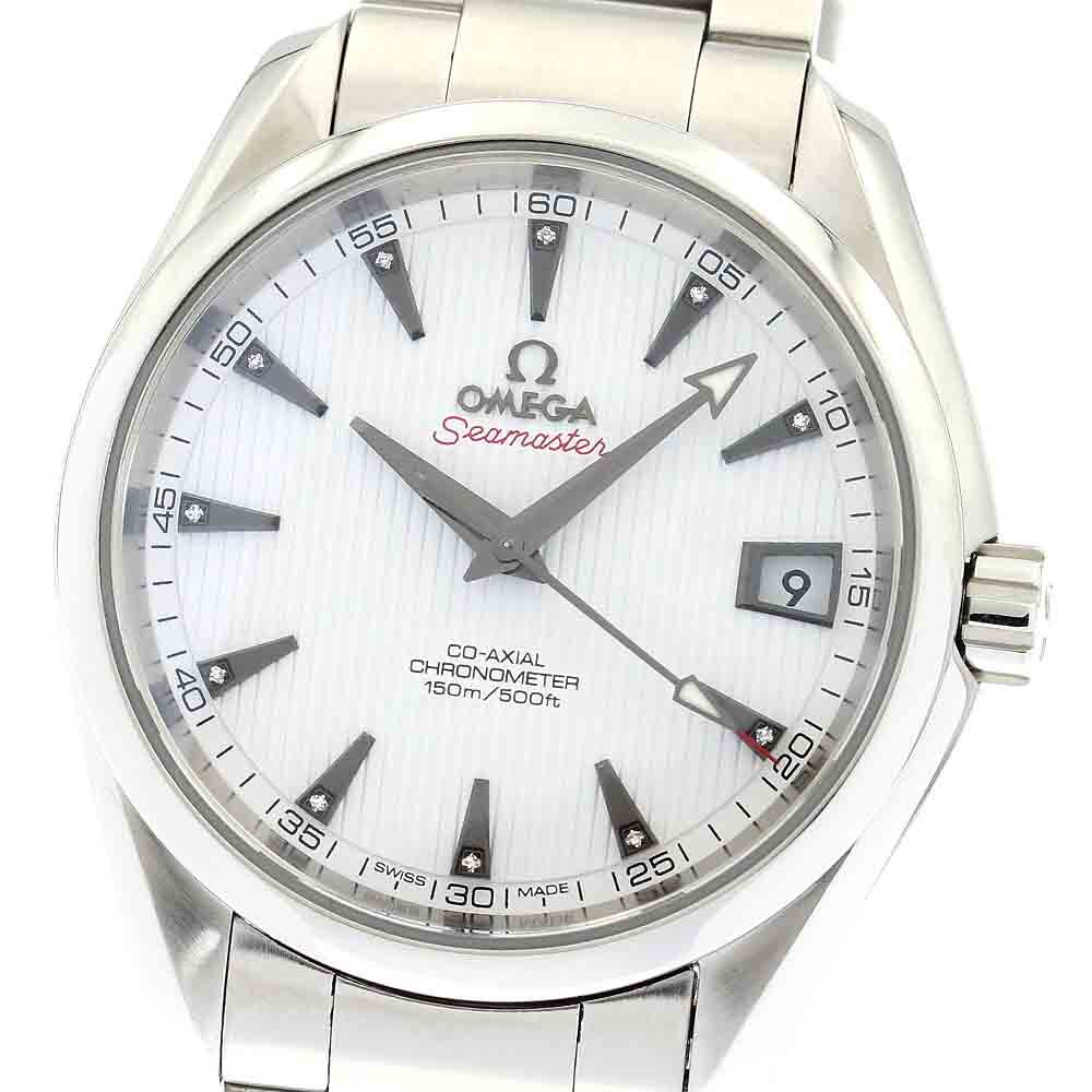 オメガ OMEGA 231.10.39.21.54.001 シーマスター アクアテラ 11Pダイヤ 自動巻き メンズ 良品 _869317