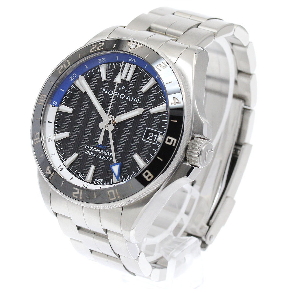 ノルケイン NORQAIN NN1100SC1CG/BA111/150SG アドベンチャー ネベレスト GMT 自動巻き メンズ 良品 保証書付き_878601