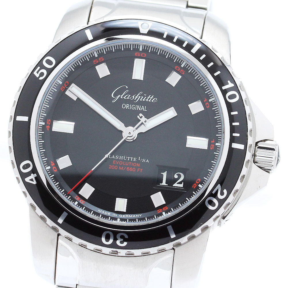 グラスヒュッテ?オリジナル GLASHUTTE ORIGINAL 39-42-43-03-14 スポーツエボリューション 自動(dòng)巻き メンズ 良品 保証書付き_873199