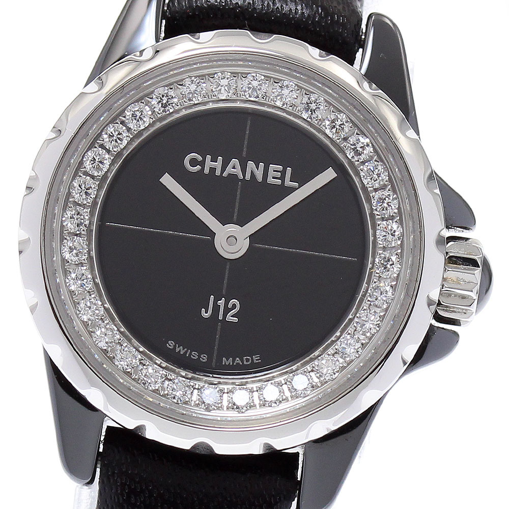 シャネル CHANEL H4663 J12 XS ダイヤ クォーツ レディース 良品 _874241