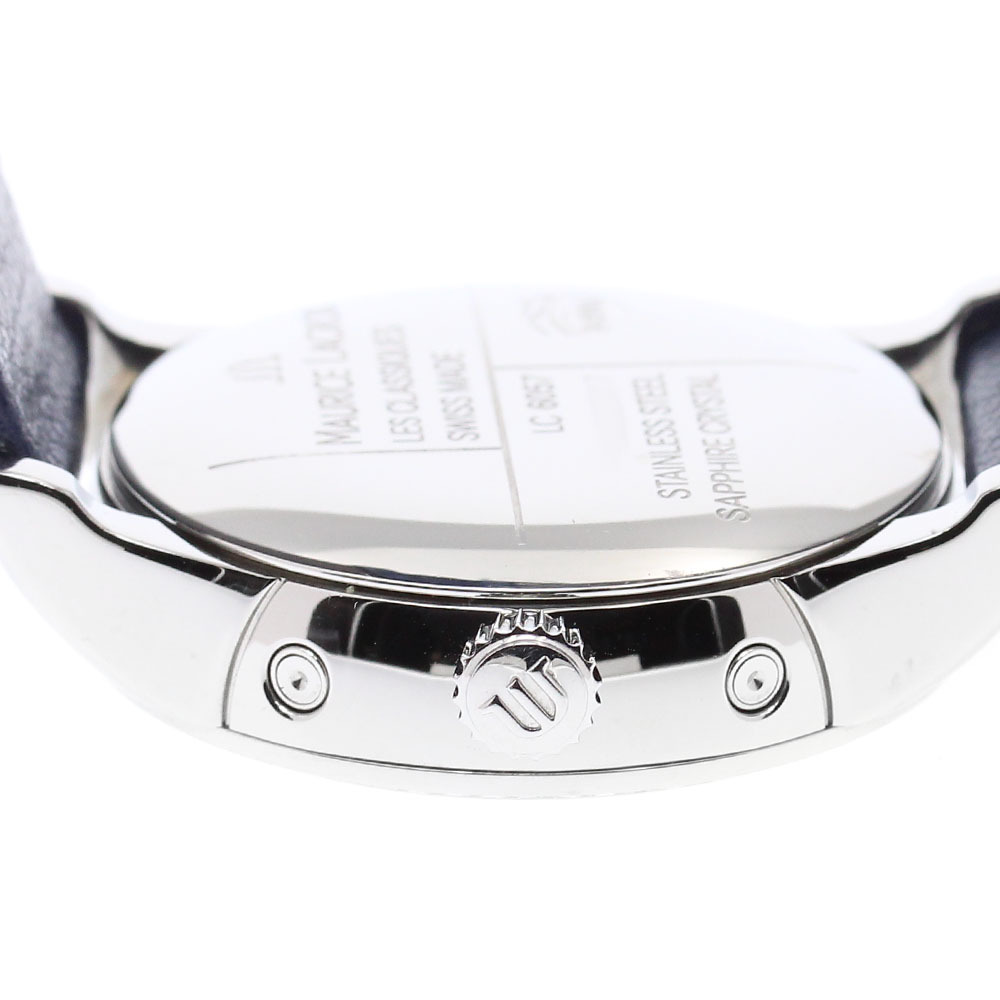 モーリスラクロア MAURICE LACROIX LC6078 レ?クラシック ムーンフェイズ ダイヤベゼル 12Pダイヤ 自動巻き メンズ 良品 _871662