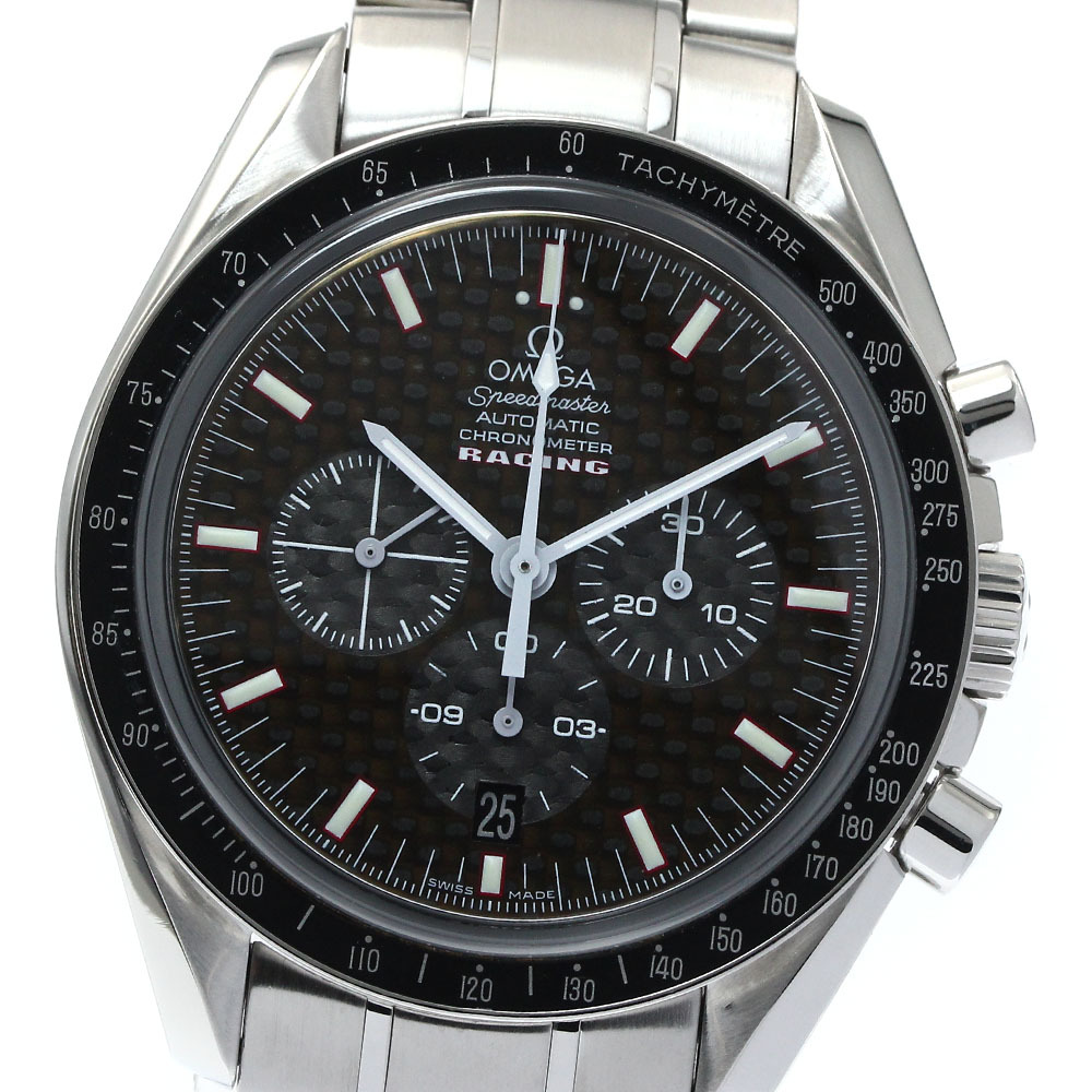 !_ Omega OMEGA 3552.59 Speedmaster рейсинг хронограф самозаводящиеся часы мужской хорошая вещь _869097