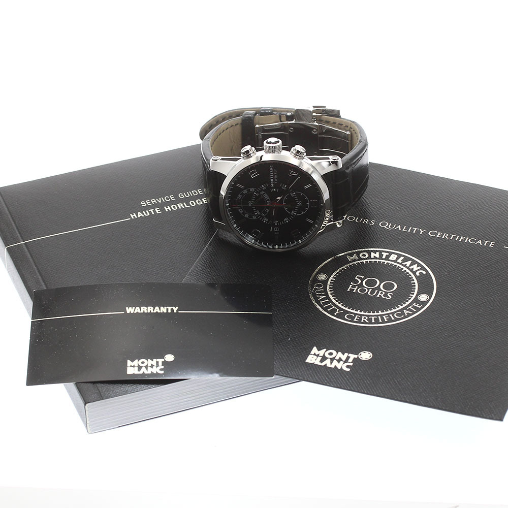  Montblanc MONTBLANC 105077 время War Kaaz in fly хронограф самозаводящиеся часы мужской с гарантией ._875271