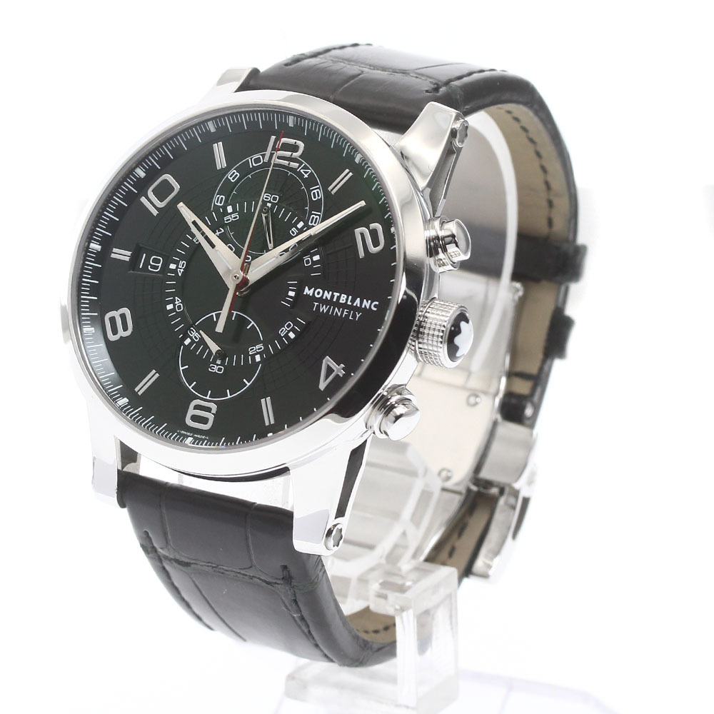  Montblanc MONTBLANC 105077 время War Kaaz in fly хронограф самозаводящиеся часы мужской с гарантией ._875271
