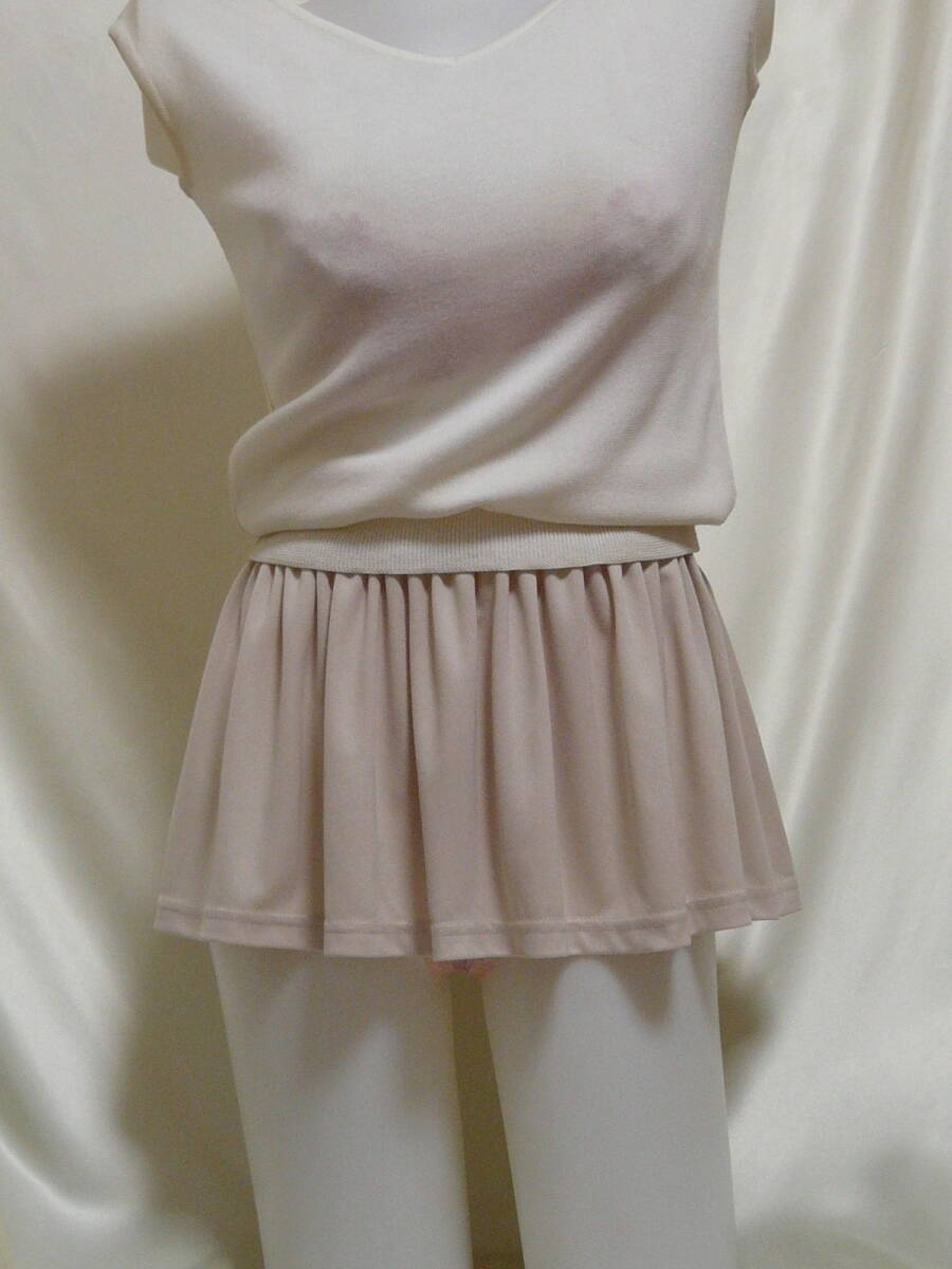 ??ベージュ系の超マイクロミニ☆やわらかストレッチ素材^^??　