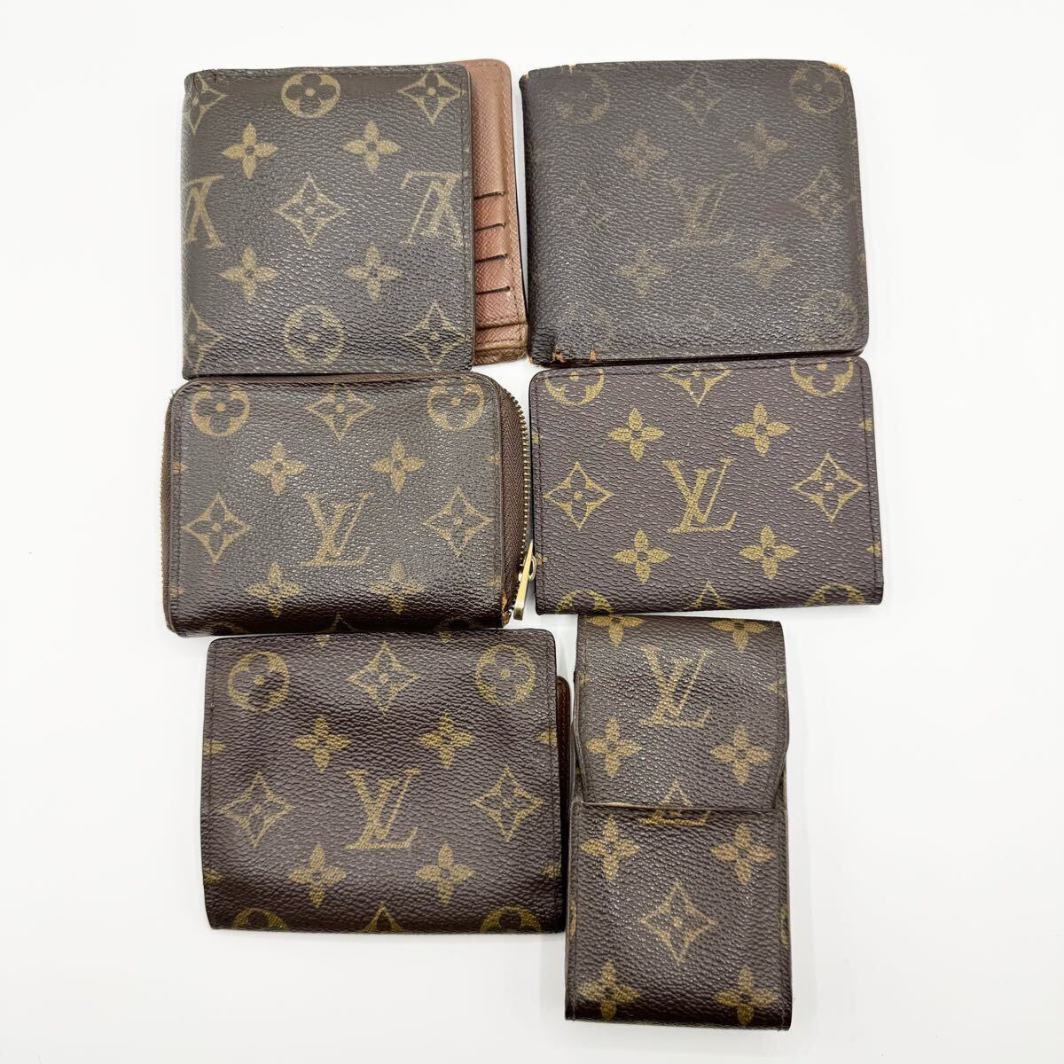 ■1円?■保存箱■LOUIS VUITTON ルイヴィトン まとめ売り モノグラム 二つ折り 三つ 小銭入れ キーケース コインケース 小物 20點 大量
