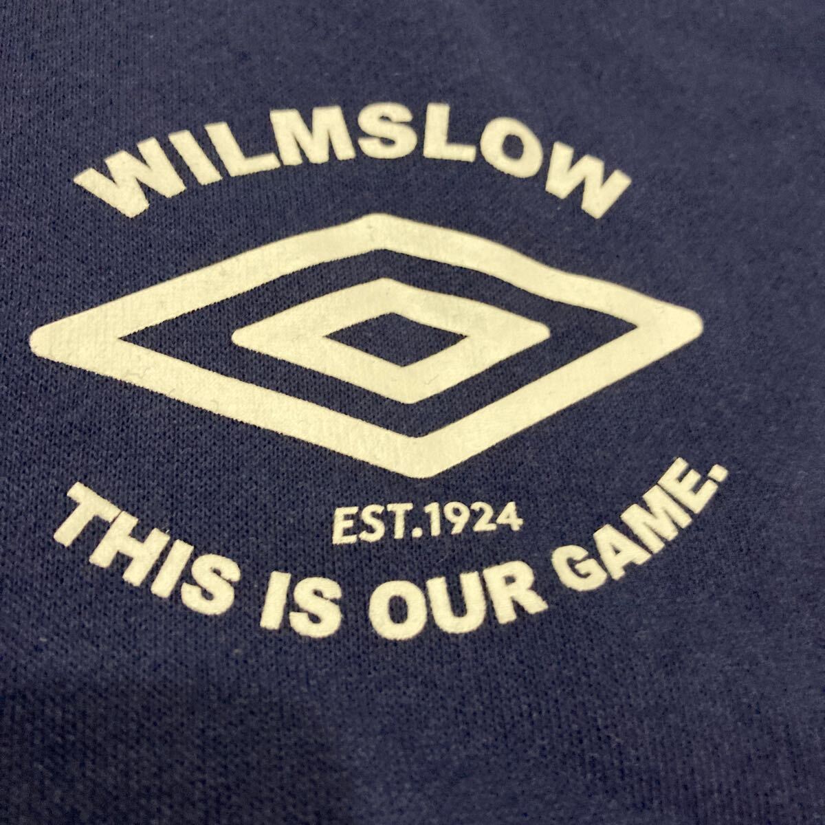  новый товар быстрое решение бесплатная доставка!umbro Umbro рукав линия обратная сторона ворсистый футболка L размер средний темно-синий хлопок 60% полиэстер 40%