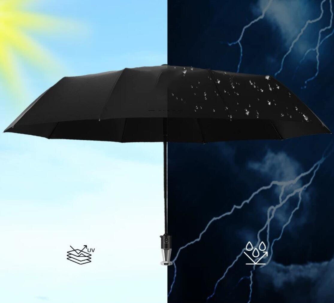 新作 フォルクスワーゲン ロゴ入り 晴雨兼用 折りたたみ特大強化厚傘 全自動リバースカー 高級アンブレラ 車載用 コンパクト 日傘 雨傘