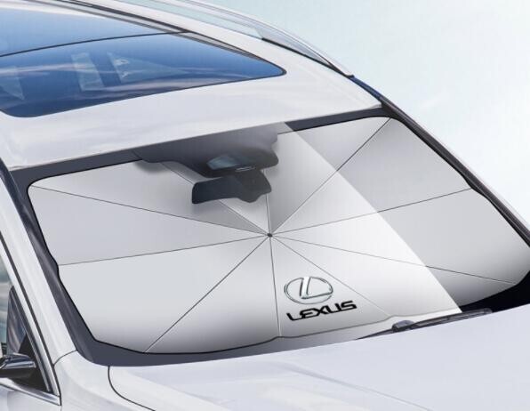 新作 レクサス 傘型 高級 サンシェード 車用 日よけ フロントカバー ガラスカバー 折りたたみ式 6層構(gòu)造 UVカット99%★140x75cm★