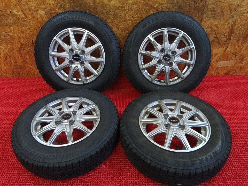 ブリヂストン VRX2 145/80R13 社外 ZACK JP-710 13×4J 4H/100 溝 ブリヂストン VRX2 145/80R13 社外 ZACK JP-710 13×4J 4H/100 溝