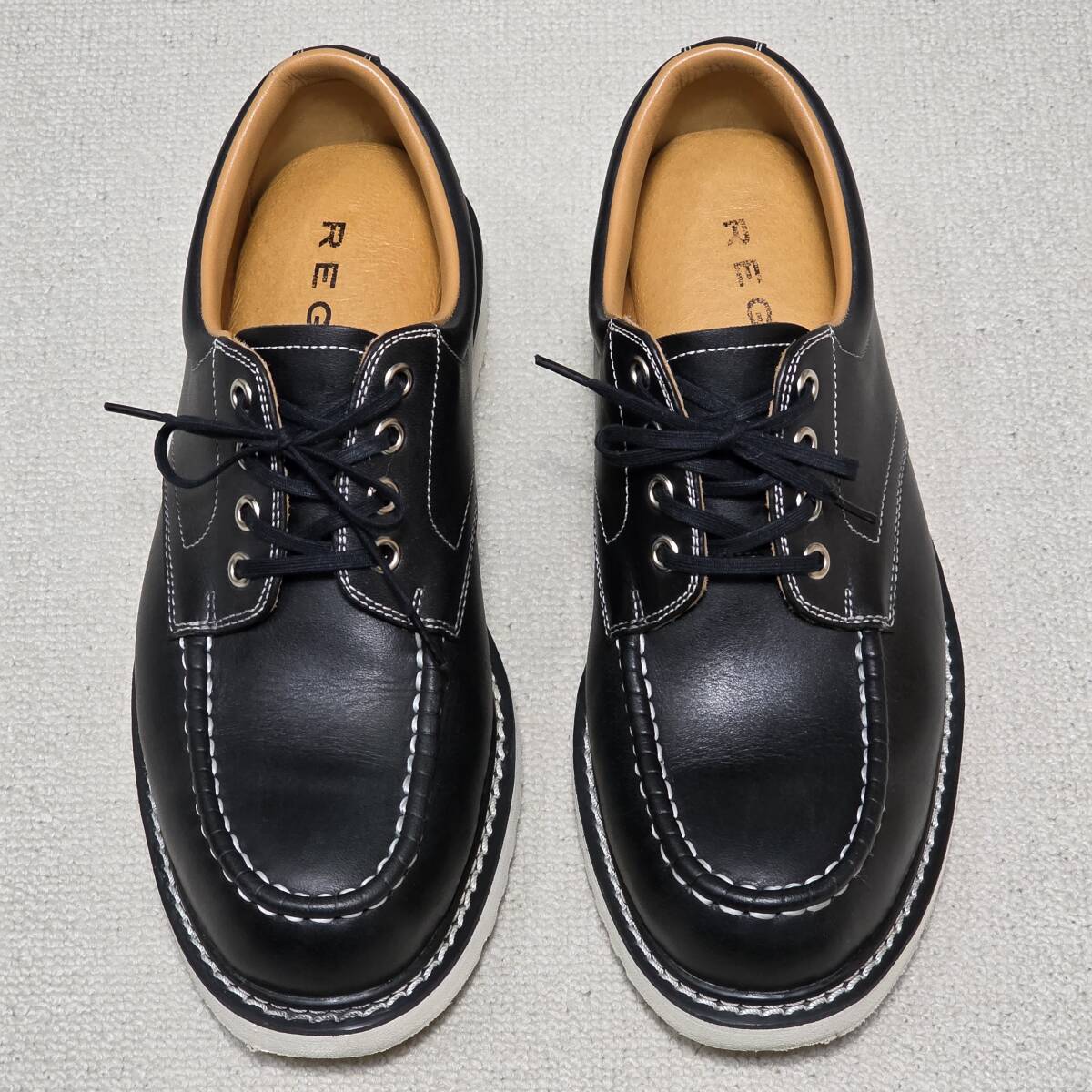 【美品】 REGAL STANDARDS 462R AE 25.0 cm ブラック リーガル スタンダード ローカット