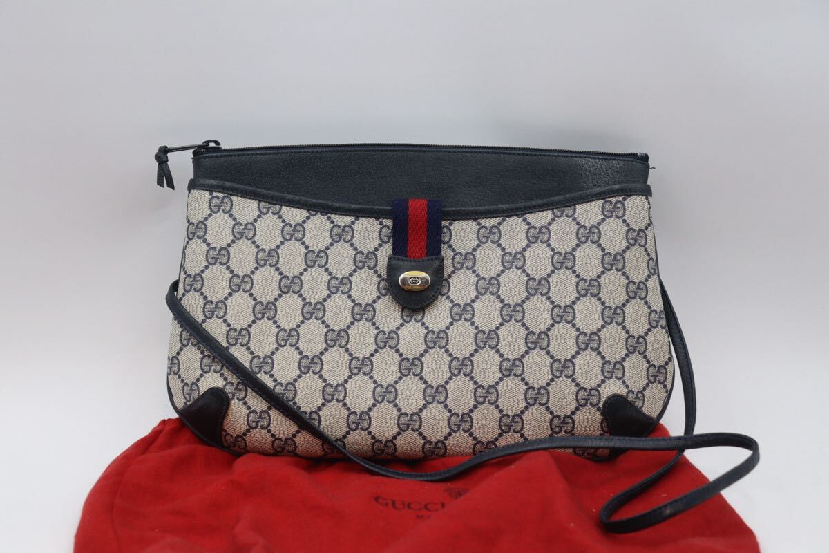 オールドグッチ/GUCCI/GG柄/シェリーライン/PVC×レザー オールドグッチ/GUCCI/GG柄/シェリーライン/PVC×レザー