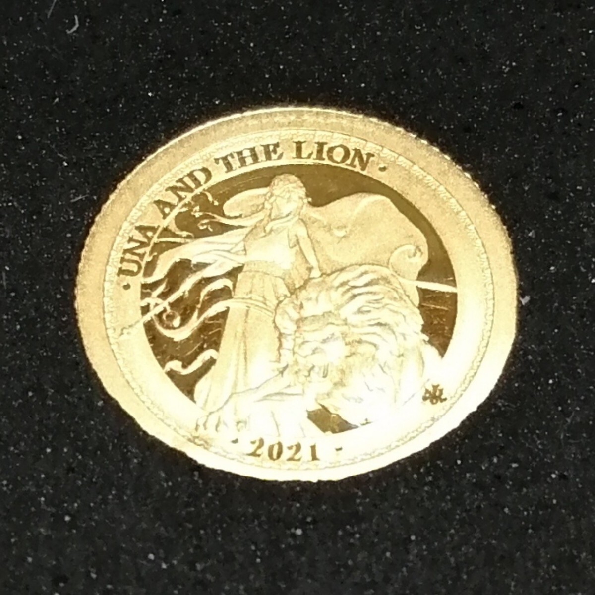 セントヘレナ 2021 ウナとライオン 金貨 0 5g オリジナル箱と