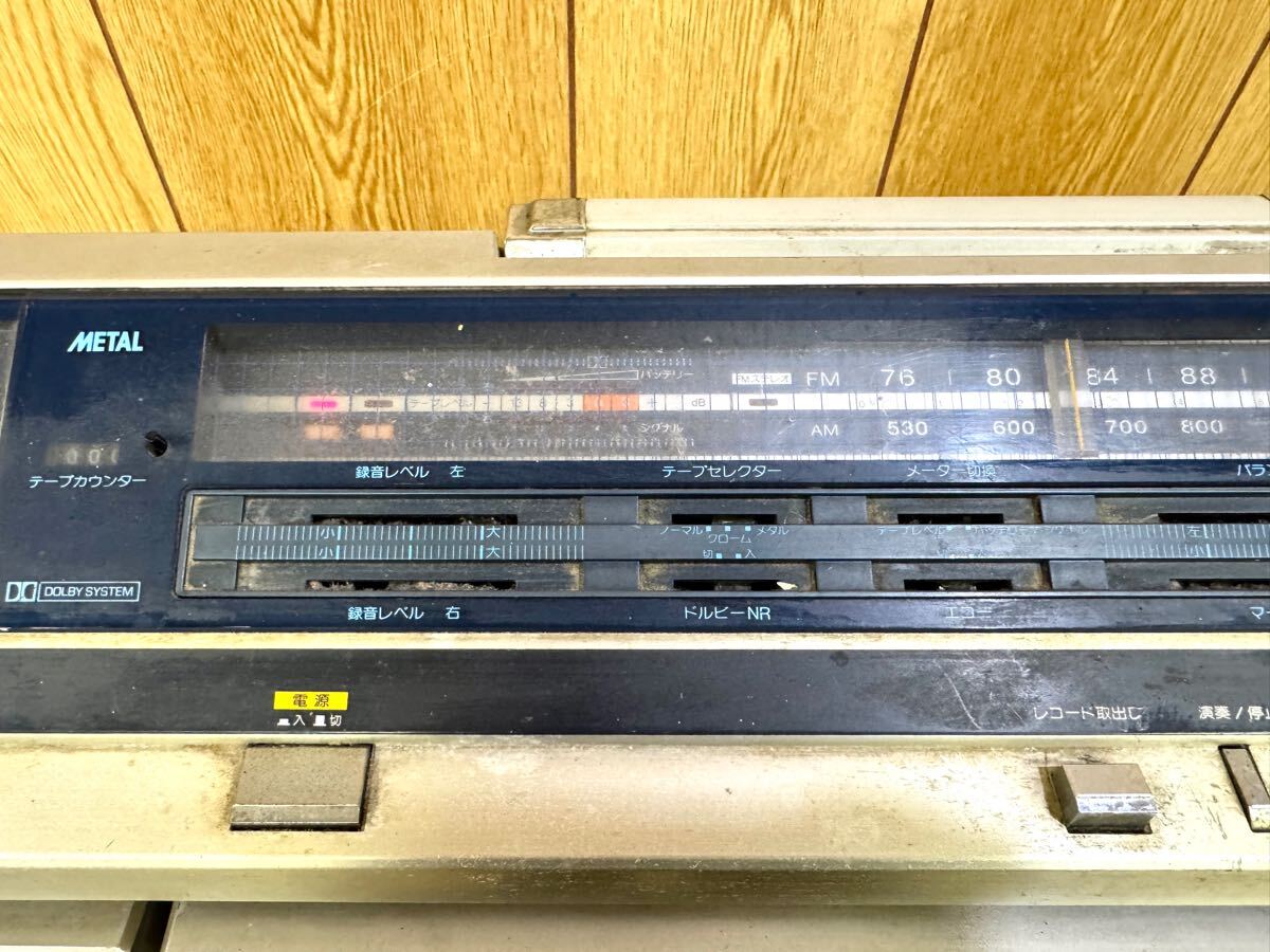 Sharp VZ-V2 ラジカセ レコード カセット ラジオ 両面演奏 Sharp VZ-V2 ラジカセ レコード カセット ラジオ 両面演奏