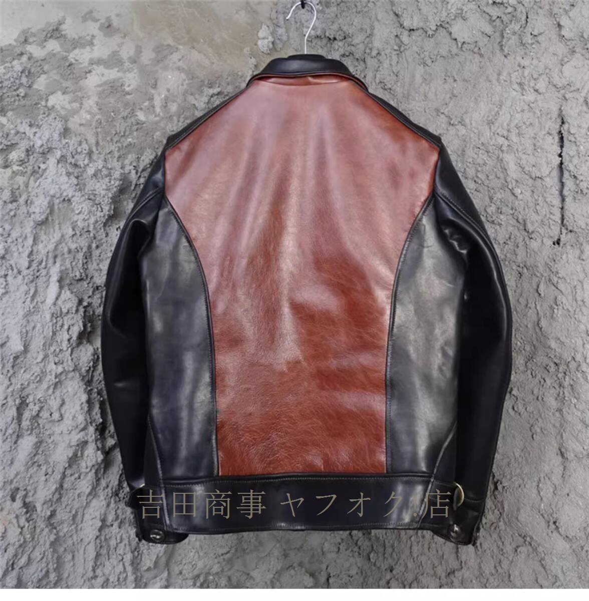 ☆新品高級(jí)感溢れる レザージャケット 機(jī)関車ライダースジャケット 本革 牛革 カウハイド ハーレー レザーコート バイクレザー 革ジャン