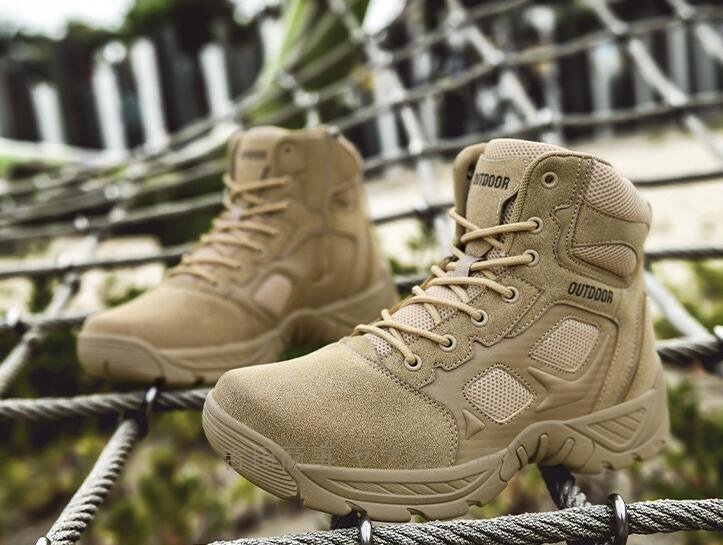 ☆新品ミリタリーブーツ メンズ タクティカルブーツ デザートブーツ　アウトドア 作業(yè)靴　防滑 耐磨耗 登山靴　25cm~28.5cm