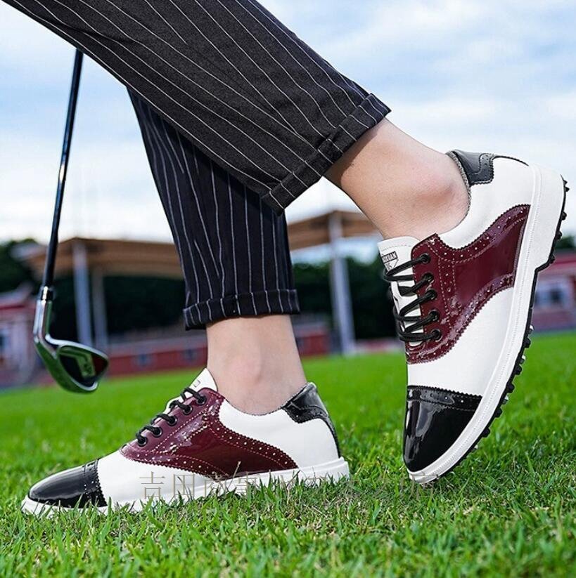 ☆新品絶賛39-47選 ゴルフシューズ スポーツシューズ メンズ ソフトスパイク イギリス風 フィット感 防水 スニーカー 紳士靴