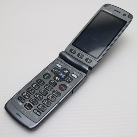 美品 F-09B らくらくホン7 ダークシルバー 即日発送 DoCoMo ガラケー FUJITSU Fー09B 本体 白ロム あすつく 土日祝発送OK