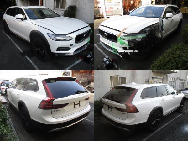 2022 год Volvo V90 PB420TM правая задняя дверь правая задняя дверь white pearl 707 Cross Country B5 AWD