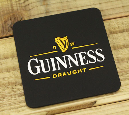 ギネス GUINNESS コースター おしゃれ かっこいい ラバー アルコール ブランド アメリカ アメリカン雑貨 キッチン 雑貨 キャンプ