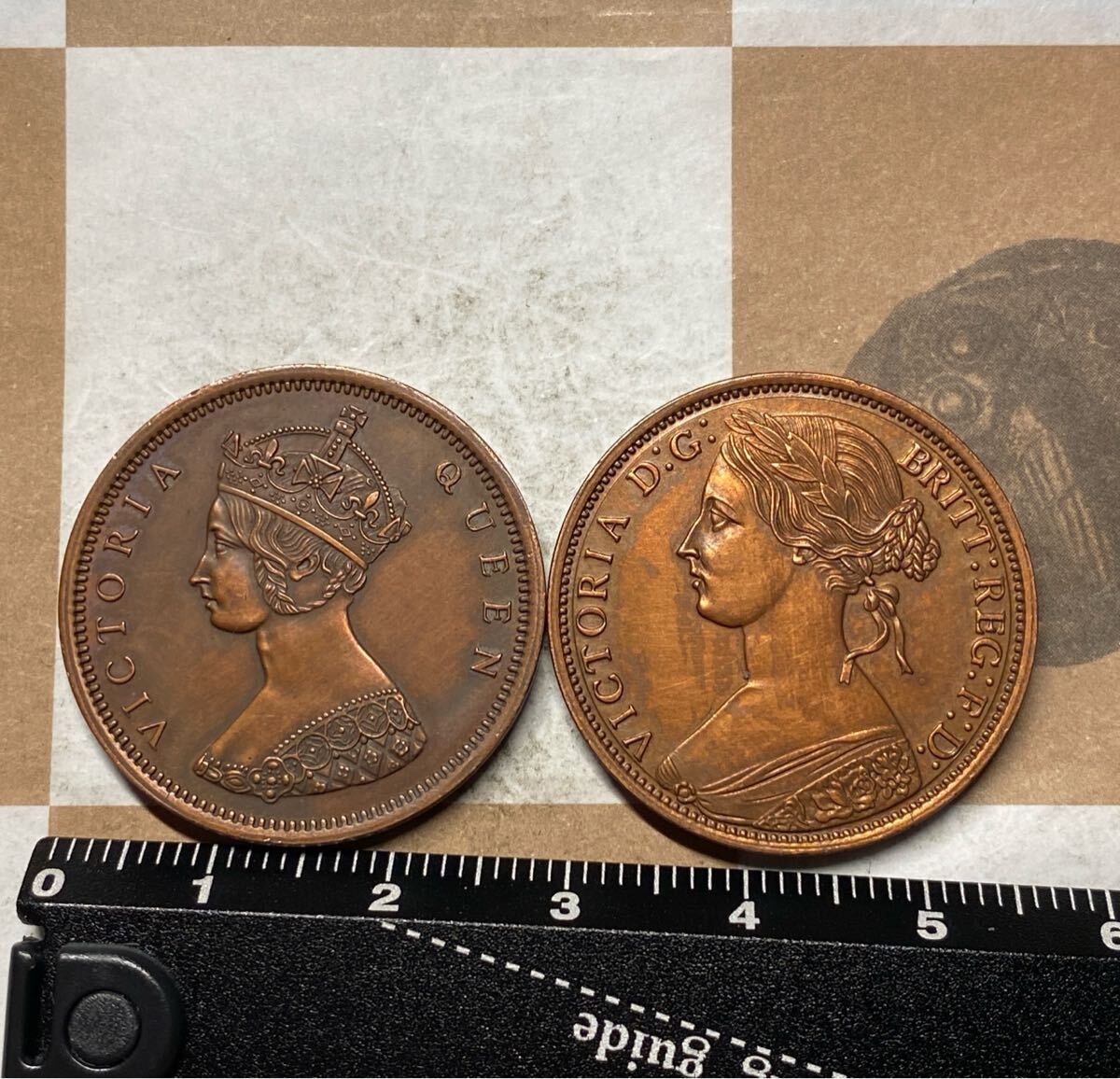 香港1セント銅貨 1862 古銭 イギリス 中国 コイン 硬貨(アジア
