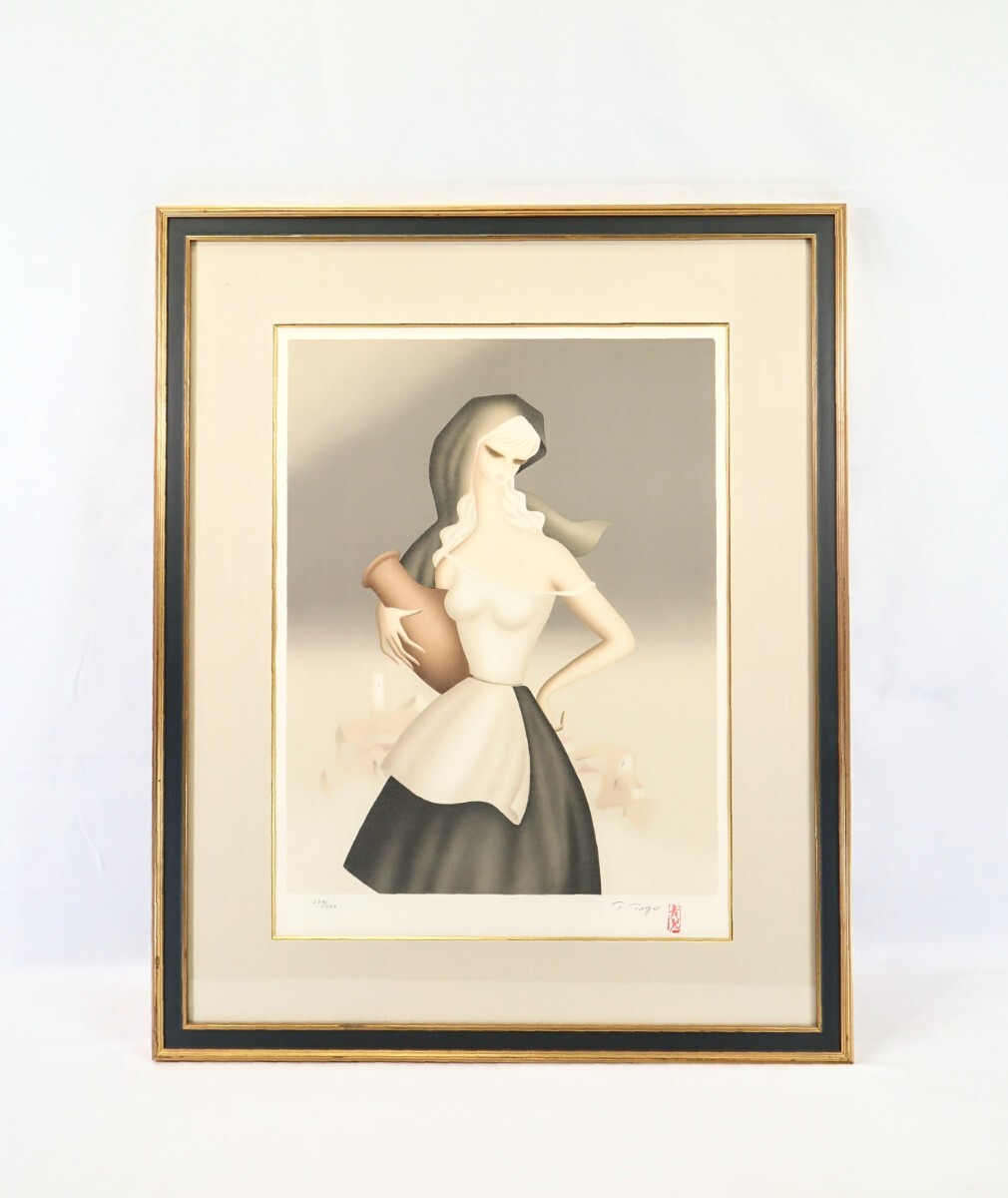 東郷青児「想い出の城」リトグラフ :: 絵画買取・販売 - シバヤマ