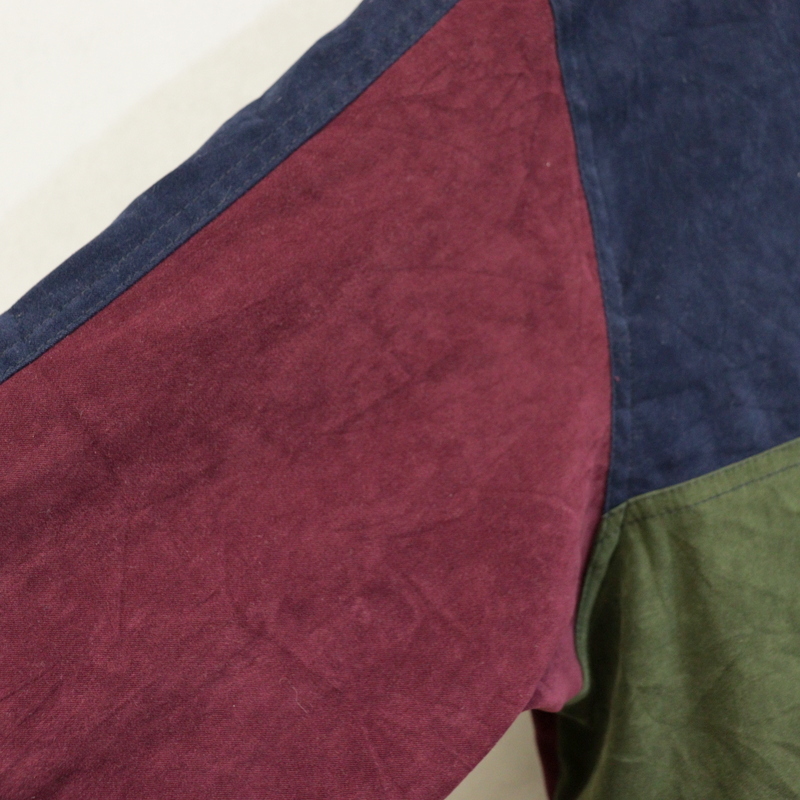 f353 2000年代製 KORET 長袖シャツ■00s 表記16サイズ レディース フェイクスウェード マルチカラー アメカジ ストリート 古着 激安 希少_画像5