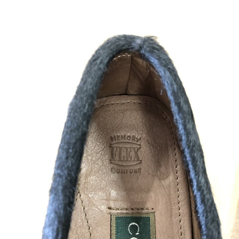 コールハーン Cole Haan ローファー ハラコ イタリア制 ファー 黒 5Bサイズ 363540