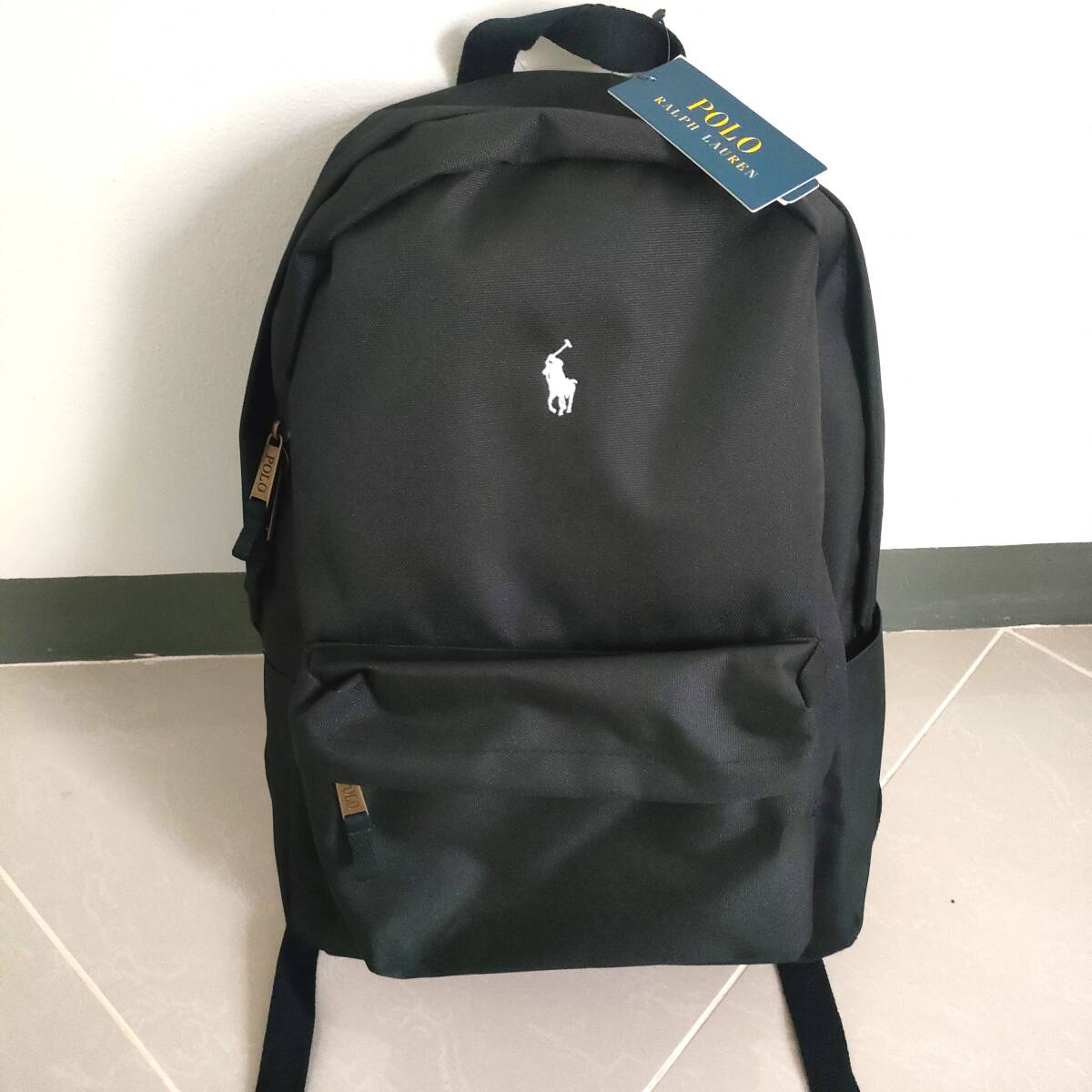 【新品】POLO RALPH RAUREN バックパック リュックサック ブラック ボーイズ 子供 キッズ レディース メンズ ポロラルフローレン