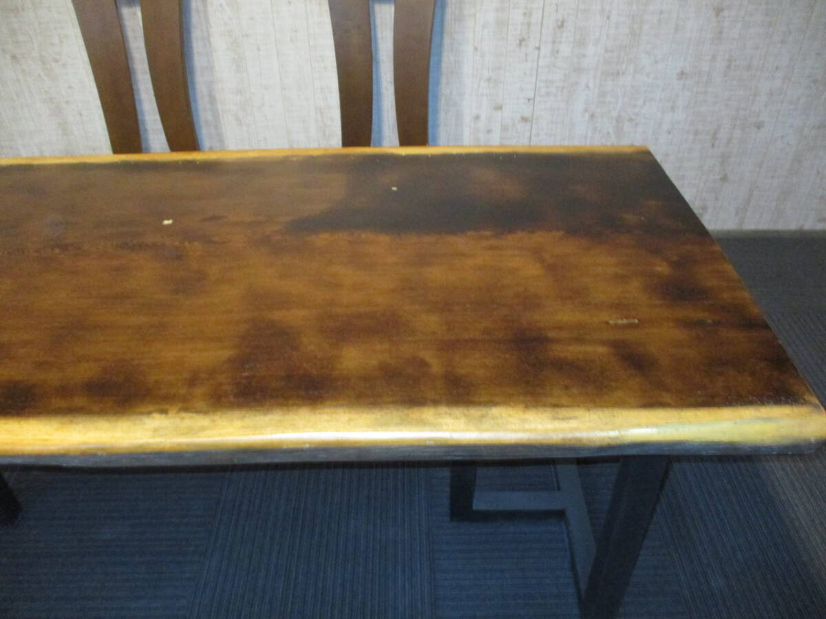 1468□ ウエンジ 一枚板 無垢 テーブル 板 ローテーブル