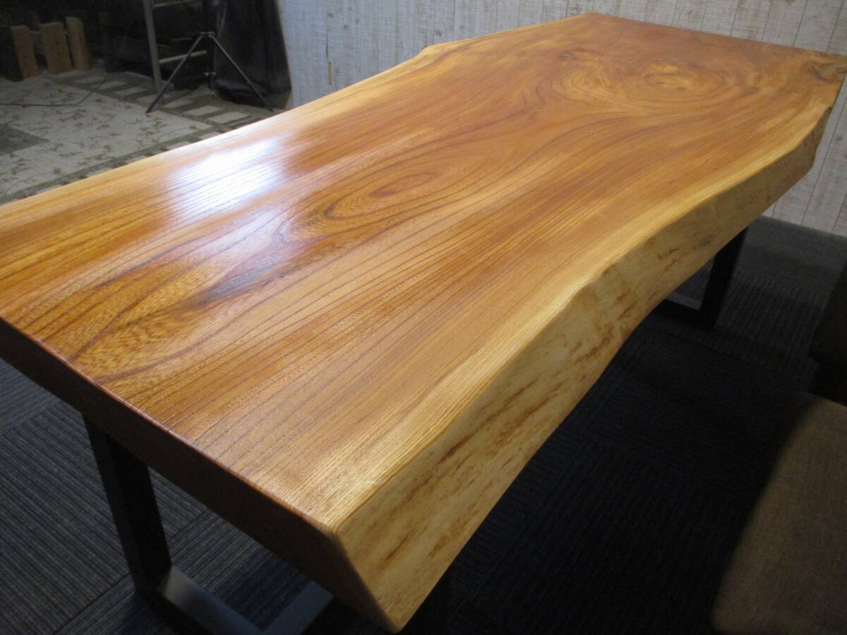 欅テーブル Yahoo!オークション - ＃1474 欅 ケヤキ 一枚板 無垢 テーブル 板 ロー