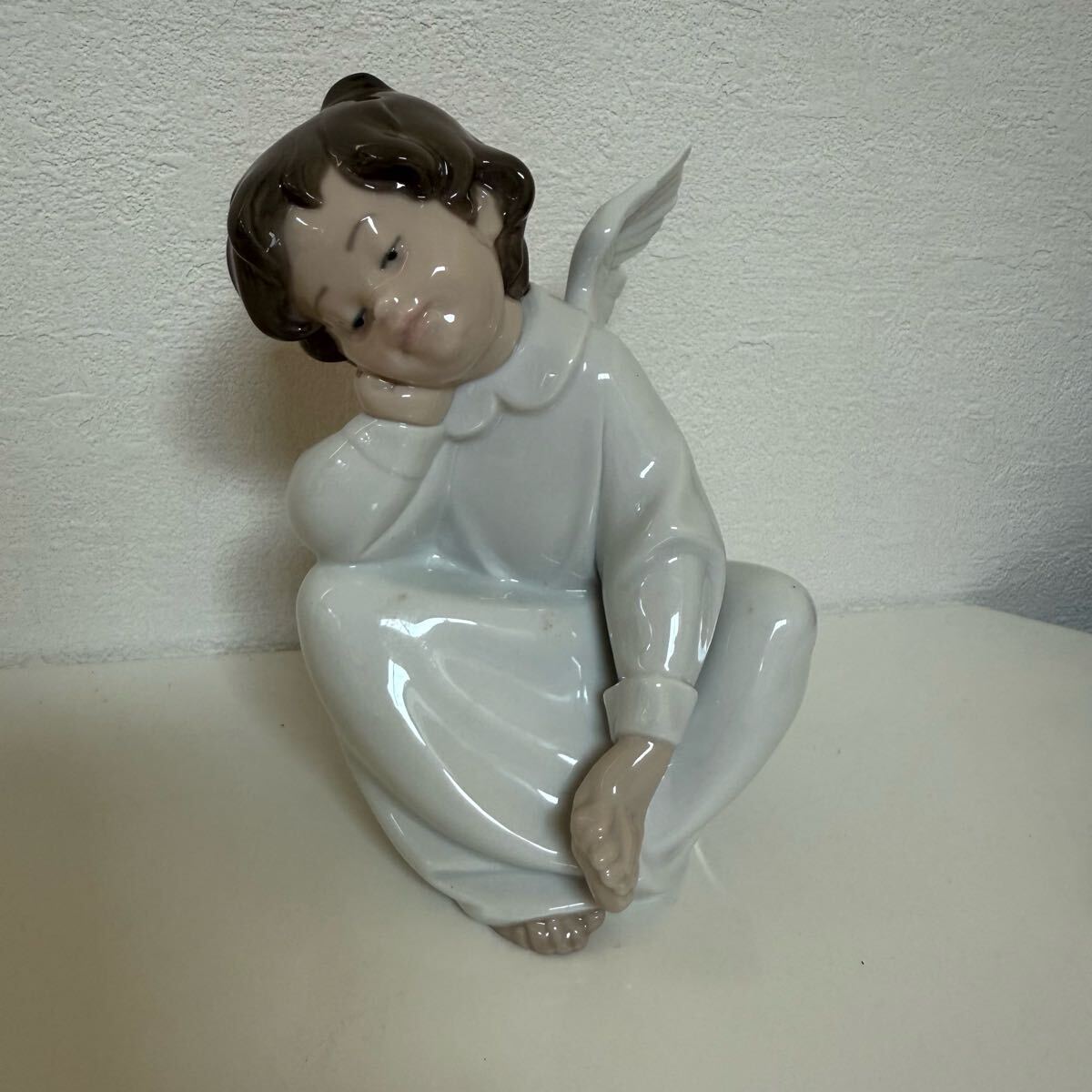 ☆1円スタート mae LLADRO リヤドロ 天使の考え事 なんとかなる ☆1円スタート mae LLADRO リヤドロ 天使の考え事 なんとかなる
