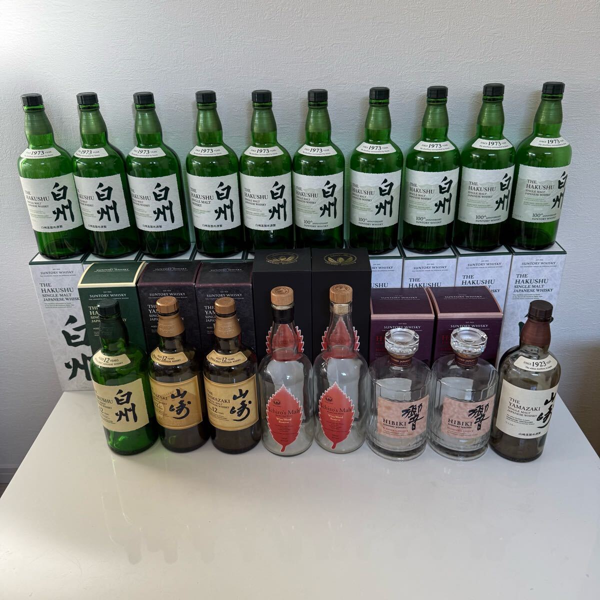 ☆1円スタート 国産ウイスキー 空き瓶 まとめ 白州 / 白州12年 ☆1円スタート 国産ウイスキー 空き瓶 まとめ 白州 / 白州12年