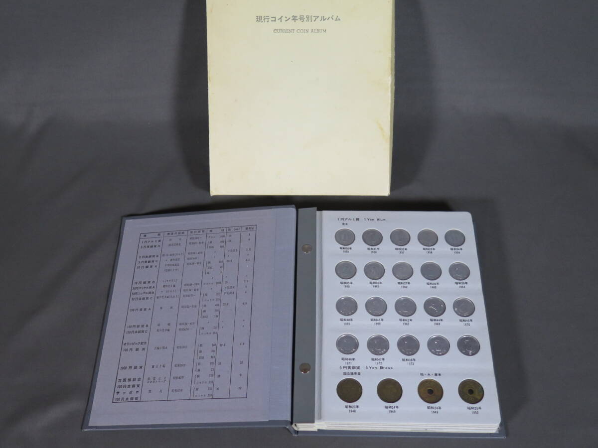 日本の硬貨「現行コイン年号別アルバム」昭和23~52年 1円/5円 日本の硬貨「現行コイン年号別アルバム」昭和23~52年 1円/5円