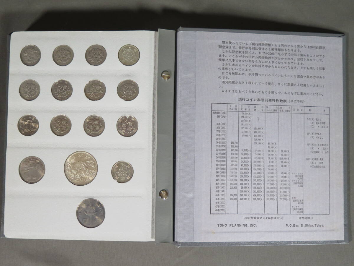 日本の硬貨「現行コイン年号別アルバム」昭和23~52年 1円/5円 日本の硬貨「現行コイン年号別アルバム」昭和23~52年 1円/5円
