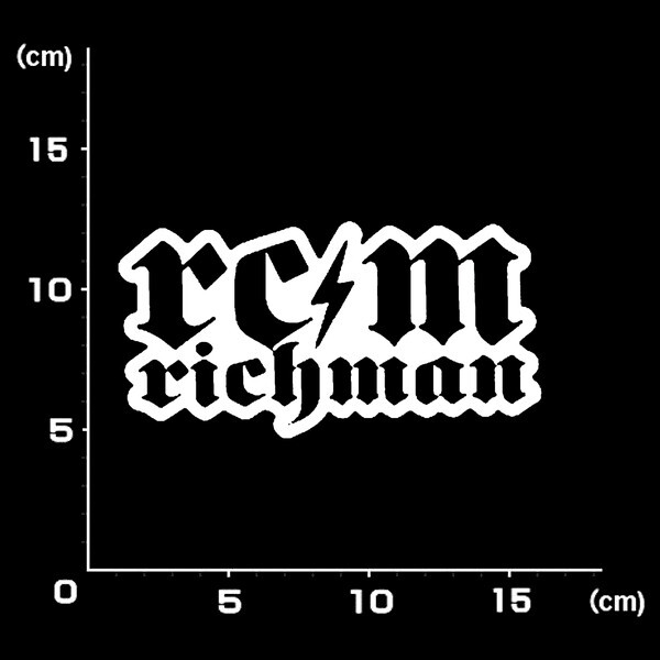 送料無料★0482★RC-M richman リッチマン★スノーボード★スノボー★SNOWBOARD★ステッカー
