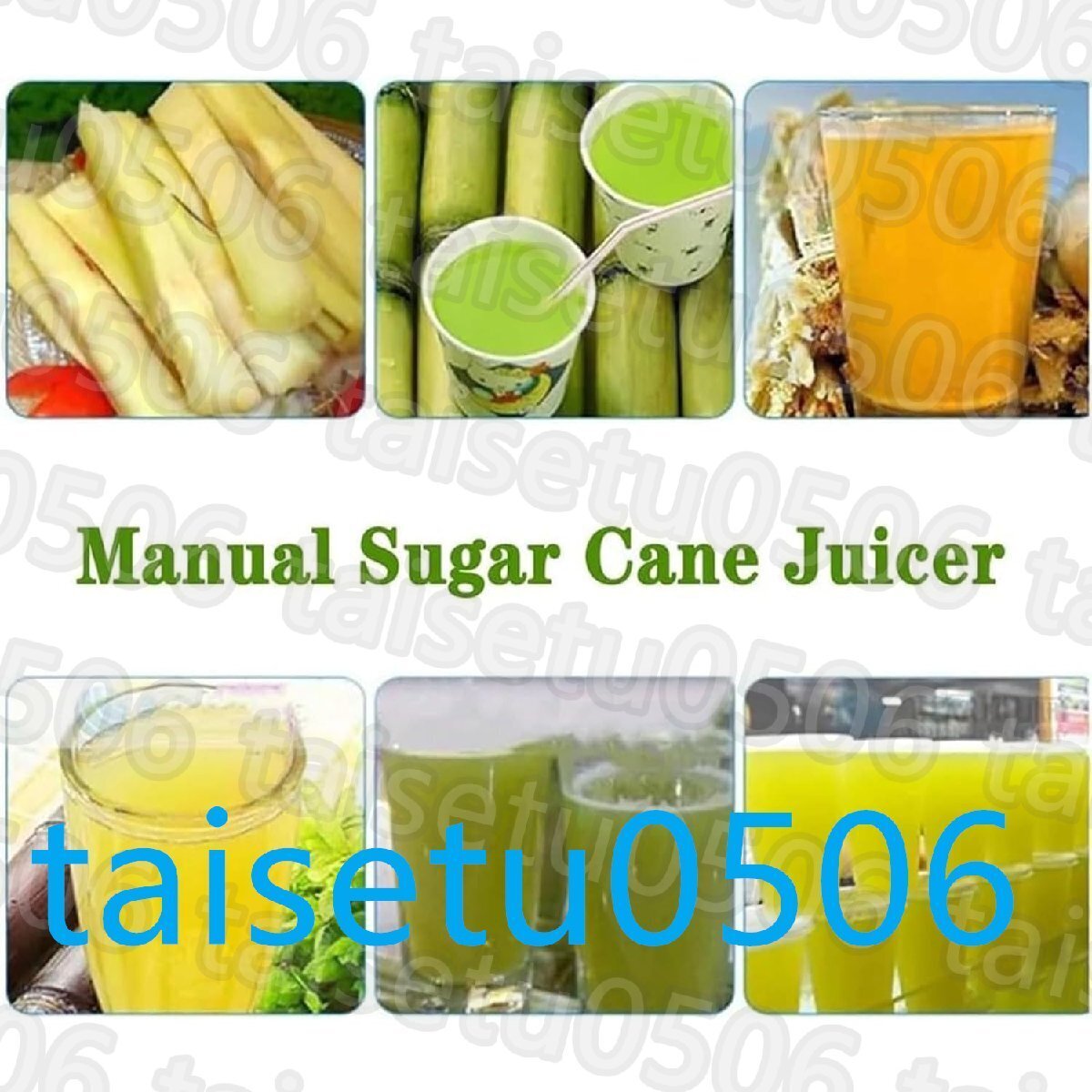 商業(yè)用ハンドクランクサトウキビジューサー 220ポンド/hデスクトップ手動(dòng)ステンレススチールサトウキビマシン 60mm入口 3ローラー付き