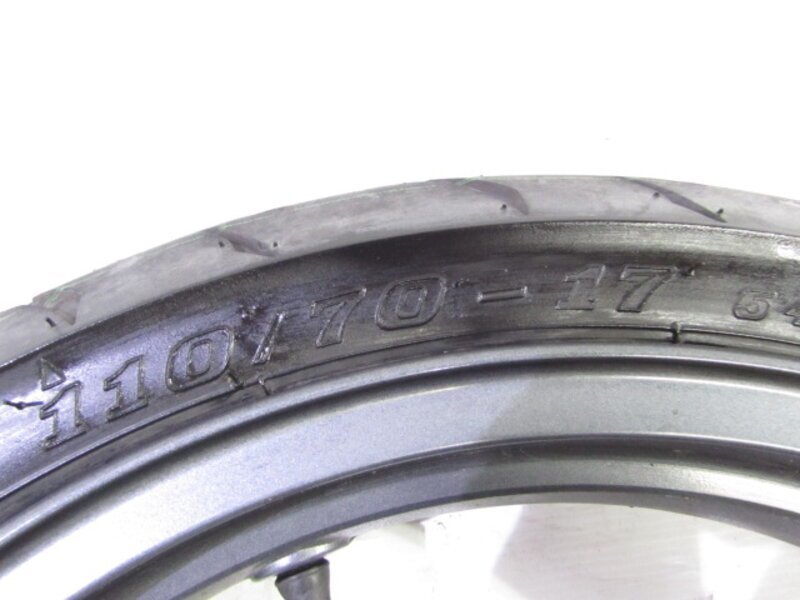 バリオス2 ZR250B 溝有タイヤ付 純正 フロントホイール 曲りなし