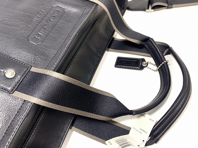 新品★送料無料★ コーチ メンズ COACH ヘリテージ レザー 2Way ショルダーバッグ トートバッグ ビジネストート ブラック